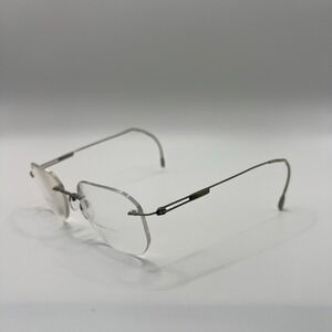 Silhouette 7524 6076 Gray Silver Rimless Eyeglasses Frames Austria Titanium